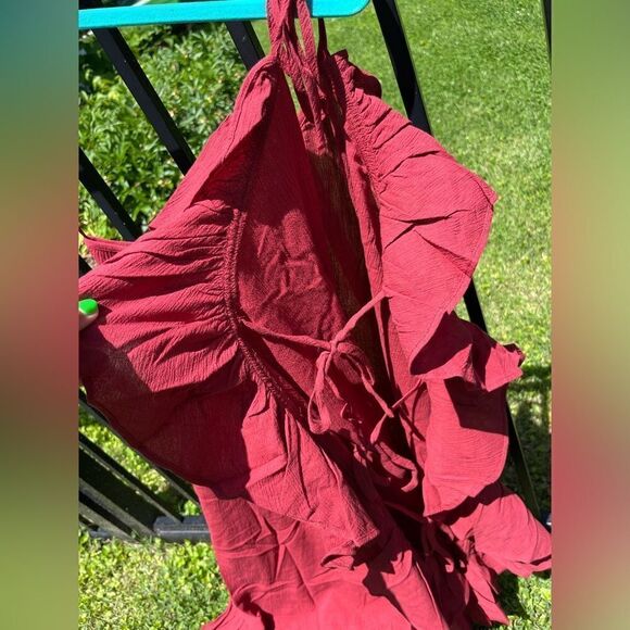 J Crew Ruffle One Shoulder Cover Up Dress in Soft Gauze NWT - Picture 4 of 7